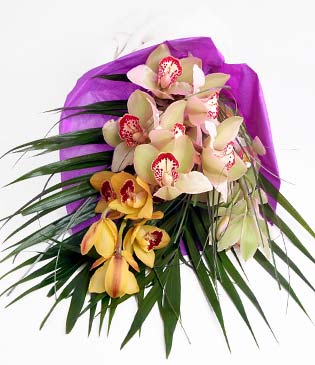  Ankara uluslararas iek gnderme  1 adet dal orkide buket halinde sunulmakta