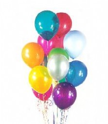  Ankara ucuz iek gnder  19 adet karisik renkte balonlar 
